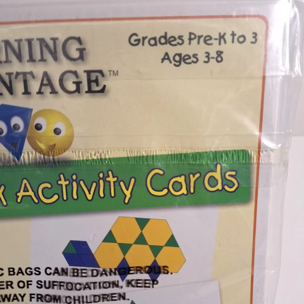 Pattern Block Activity Cards Tangrams Pre K Grade 3 Shapes Learning Advantage - Picture 5 of 7